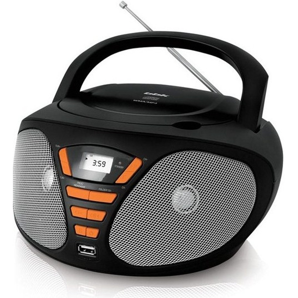 Магнитола BBK BX180U черно/оранжевый