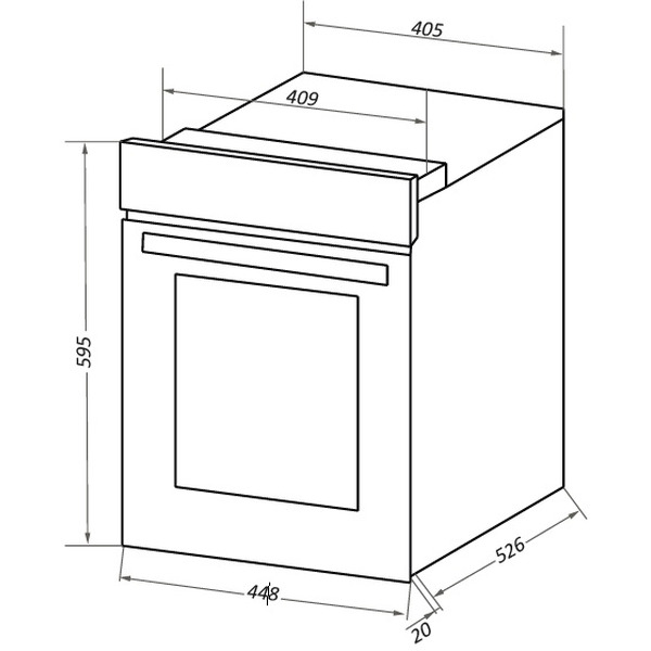 Электрический духовой шкаф MAUNFELD EOEC.516B