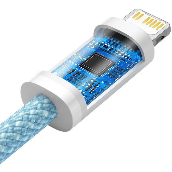 Кабель Baseus Lightning - USB Type-C CALD000103 (2 м, голубой)