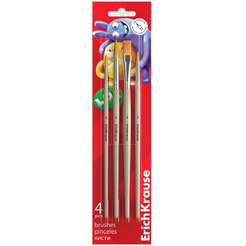 Набор кистей Erich Krause Jolly Friends 61852 (4 шт)