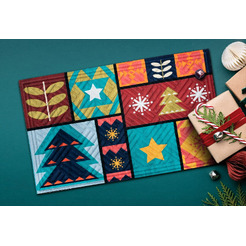Коврик грязезащитный Multy Home Lima 45x75 EU5000347 (принт Colorful Xmas)