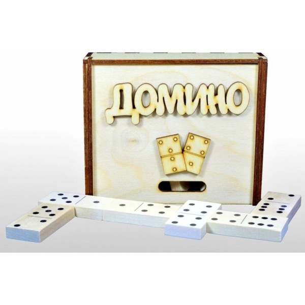 Настольная игра ДЕСЯТОЕ КОРОЛЕВСТВО Домино деревянное (деревянная коробка) 02641