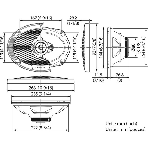 Автоакустика KENWOOD KFC-S6966