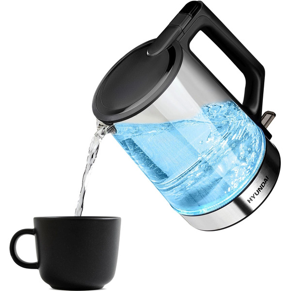 Чайник Hyundai HYK-G8808 (черный/серебристый)