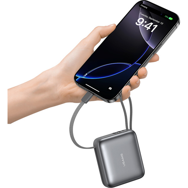Внешний аккумулятор USAMS T179LF PB78 Mini 10000mAh (серый)