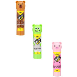 Клей-карандаш  DELI 6366А "Звери"