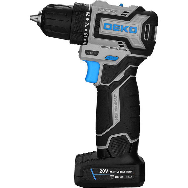 Дрель-шуруповерт Deko Loner 20V PRO 085-1010