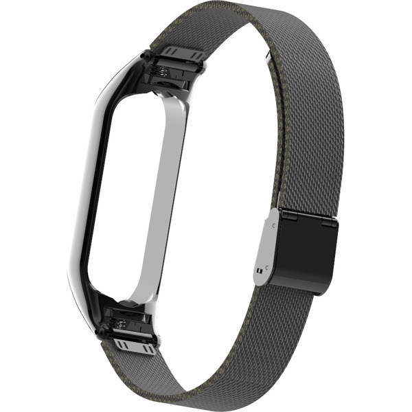 Ремешок Bingo Stainless Grid для Xiaomi Mi Band 5 Черный