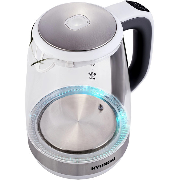 Электрический чайник Hyundai HYK-G8880 (серый/серебристый)