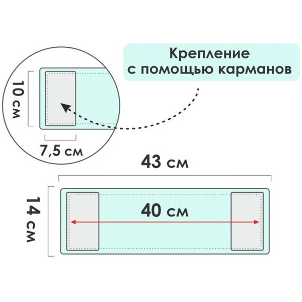 Сменная насадка для швабры PERFECTO LINEA 44-432015