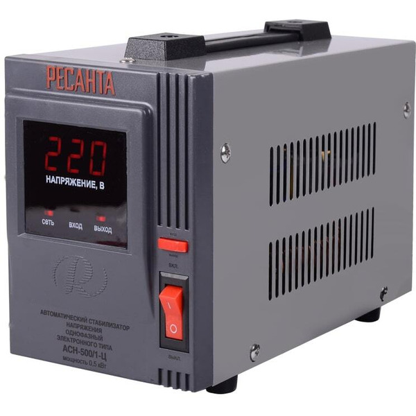 Стабилизатор напряжения Ресанта АСН-500/1-Ц (63/6/1)
