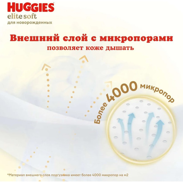 Детские одноразовые подгузники Huggies Elite Soft Box 2 (4-6 кг) 164 шт