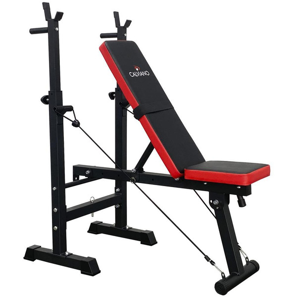 Скамья спортивная Calviano 1008 (red+black)