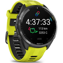Умные часы Garmin Forerunner 965 (черный/желтый)