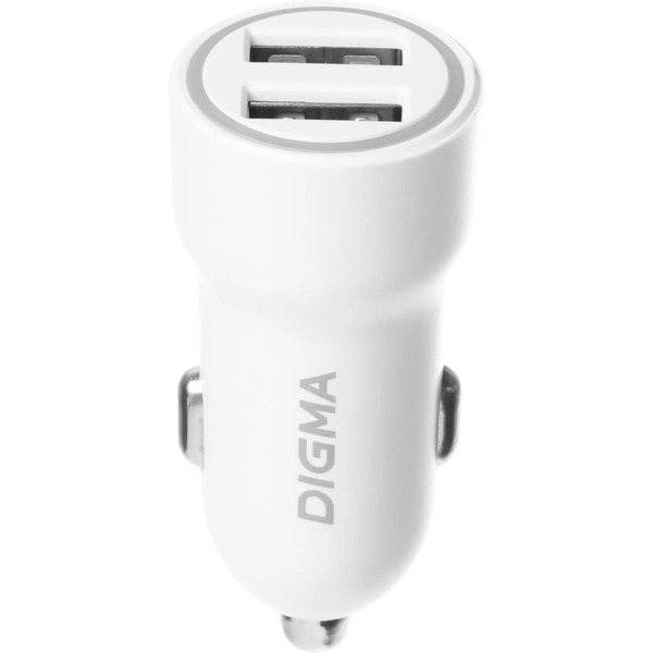 Автомобильное зарядное устройство Digma DGC1С (белый)