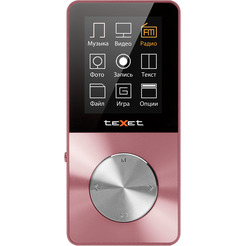 Mp3-плеер TEXET T-60 8 ГБ розовый
