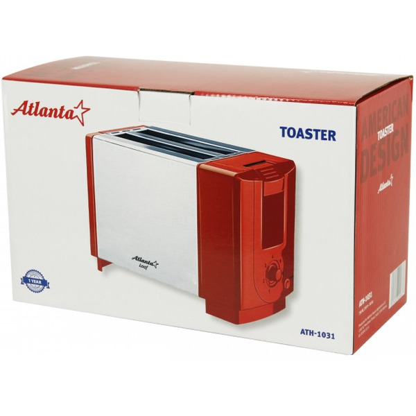 Тостер Atlanta ATH-1031 (красный)