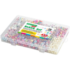 Набор бусин для детского творчества BRAUBERG Beads Set 450 бусин 664695