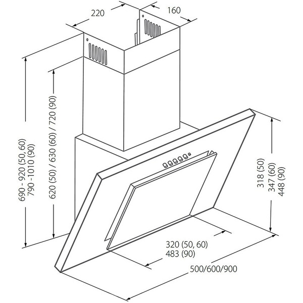 Вытяжка Akpo Nero Eco 60 WK-4 (белый)