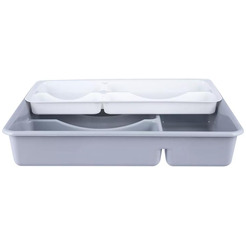 Лоток для столовых приборов двойной Полимербыт 4328100