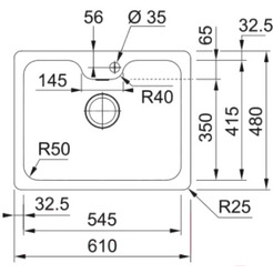 Кухонная мойка Franke Bell BCX 110-55 TL 122.0689.806
