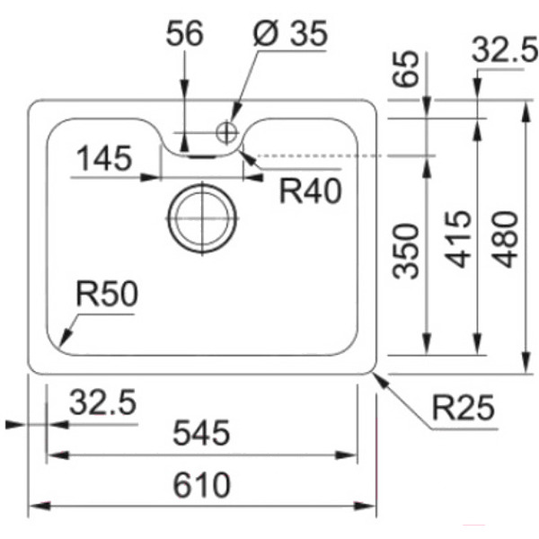 Кухонная мойка Franke Bell BCX 110-55 TL 122.0689.806