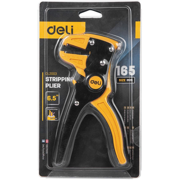 Инструмент для снятия изоляции DELI EDL2003 165мм, 0.5-6мм