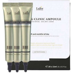 Ночная восстанавливающая сыворотка для волос Lador Snail Sleeping Clinic Ampoule, 20мл x 20шт