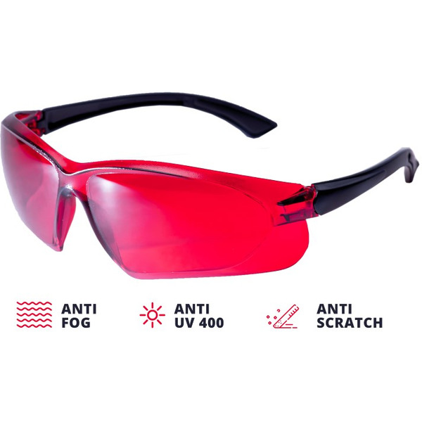 Очки лазерные для усиления видимости лазерного луча ADA VISOR RED Laser Glasses (A00126)