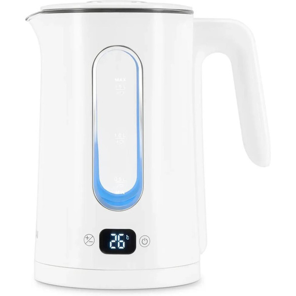 Электрочайник Hyundai HYK-G5510 белый/прозрачный