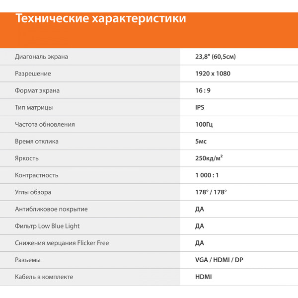 Монитор SunWind SM-24FI221 (SM24SB01)