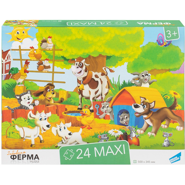 Пазлы детские Dream Makers "Ферма MAXI ", 24 элемента RI2403C