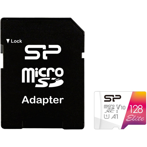 Карта памяти Silicon-Power Elite microSDXC SP128GBSTXBV1V20SP 128GB (с адаптером)
