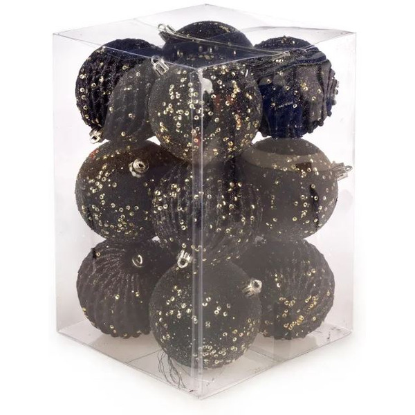 Набор новогодних шаров Ausini B8015BK