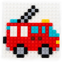 Конструктор Полесье Классик 73249 Мозаика №12 (пожарная часть)