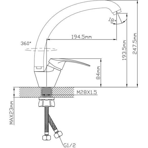 Смеситель AV Engineering AVSHU4-A138-559