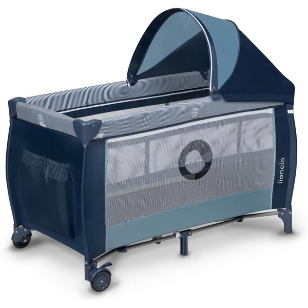 Кровать-манеж Lionelo Sven Plus (Blue Navy)