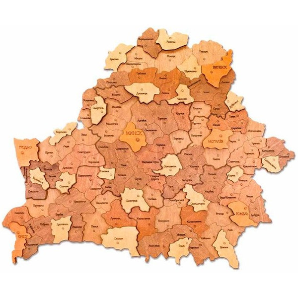 Модель в виде конструктора EWA «Карта Беларуси"(русский)