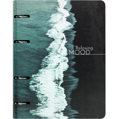 Тетрадь BRAUBERG 404725 на кольцах А5 160х212мм, 120л, картон,матовая ламинация, клетка