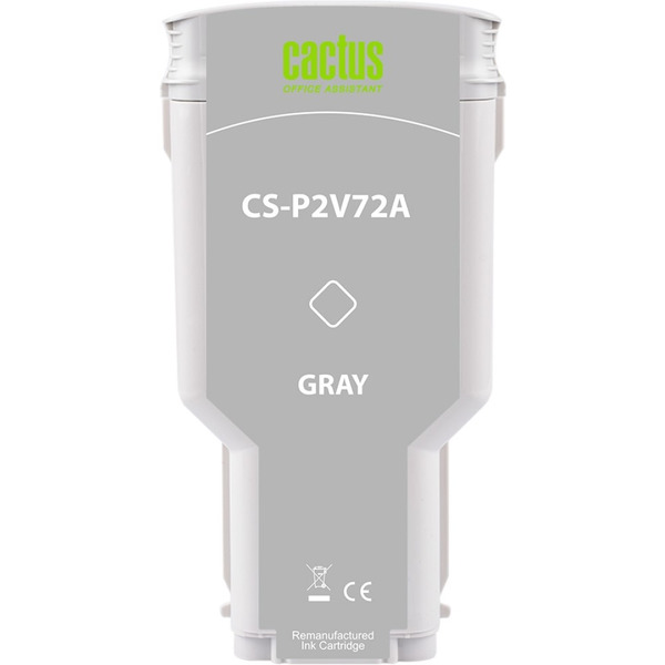 Картридж струйный Cactus CS-F9J80A 727 XXL (серый)