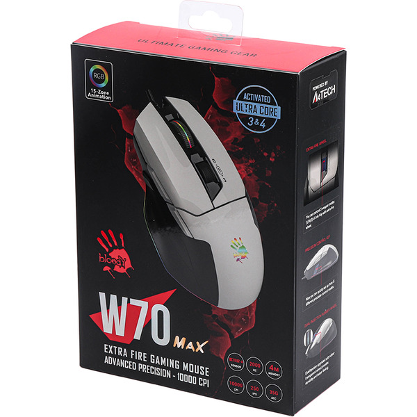 Мышь A4Tech Bloody W70 Max (белый)