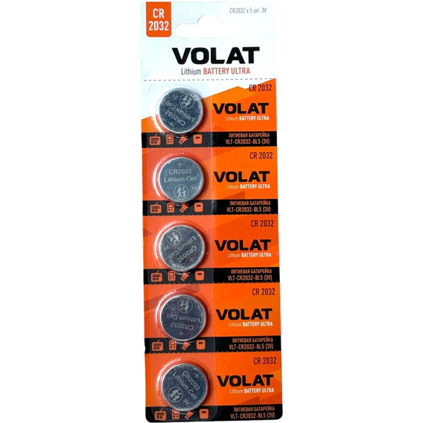 Батарейка VOLAT VLT-CR2032-1unit