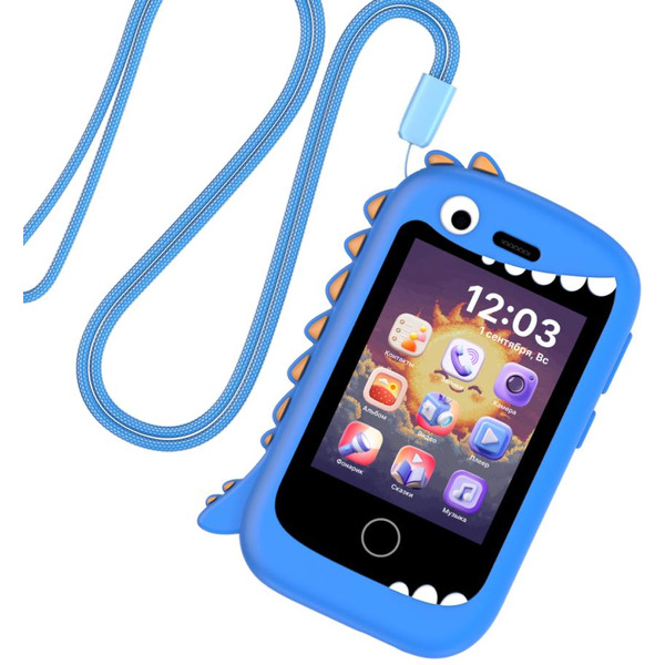 Мобильный телефон с игровыми функциями ELARI GamePhone (черный/синий)