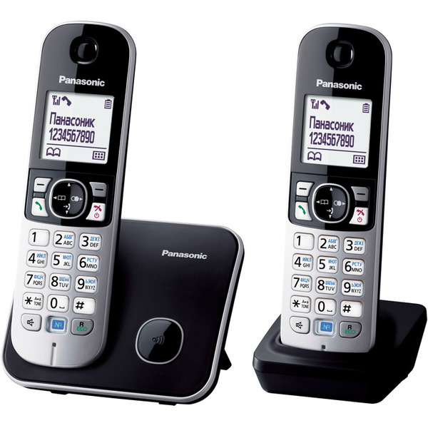 Беспроводной телефон стандарта DECT PANASONIC KX-TG6812RUB