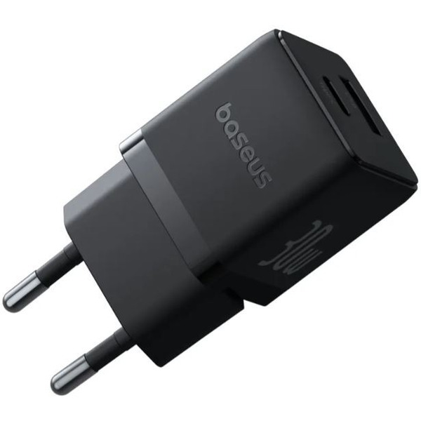 Сетевое зарядное Baseus Palm Fast Charger C+U 30W EU P1011160A113-00 (черный)