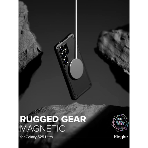 Чехол Ringke RUGGED GEAR MAGNETIC для Galaxy S25 Ultra BLACK