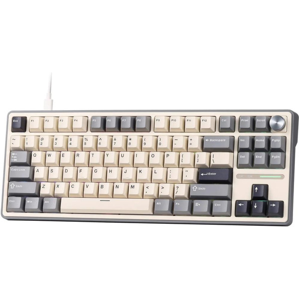 Клавиатура Royal Kludge RK R87 Pro Half Grey (Creamy switch)