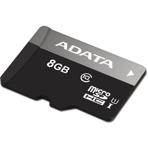 Карта памяти SDHC-micro 8GB ADATA AUSDH8GUICL10-RA1