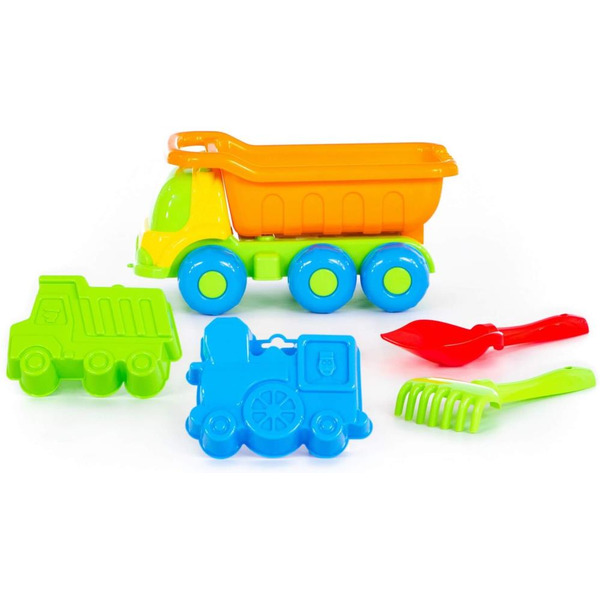 Игровой набор Полесье №269 "Кеша" (самосвал + набор игрушек для песочницы)