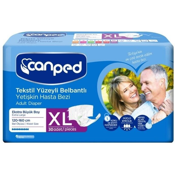Подгузники для взрослых Canped 30шт размер XL (120-160 см)